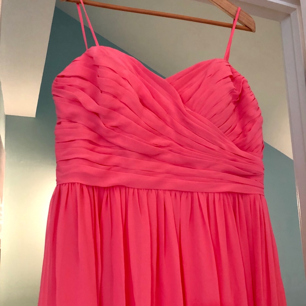 Coral Chiffon Gown
